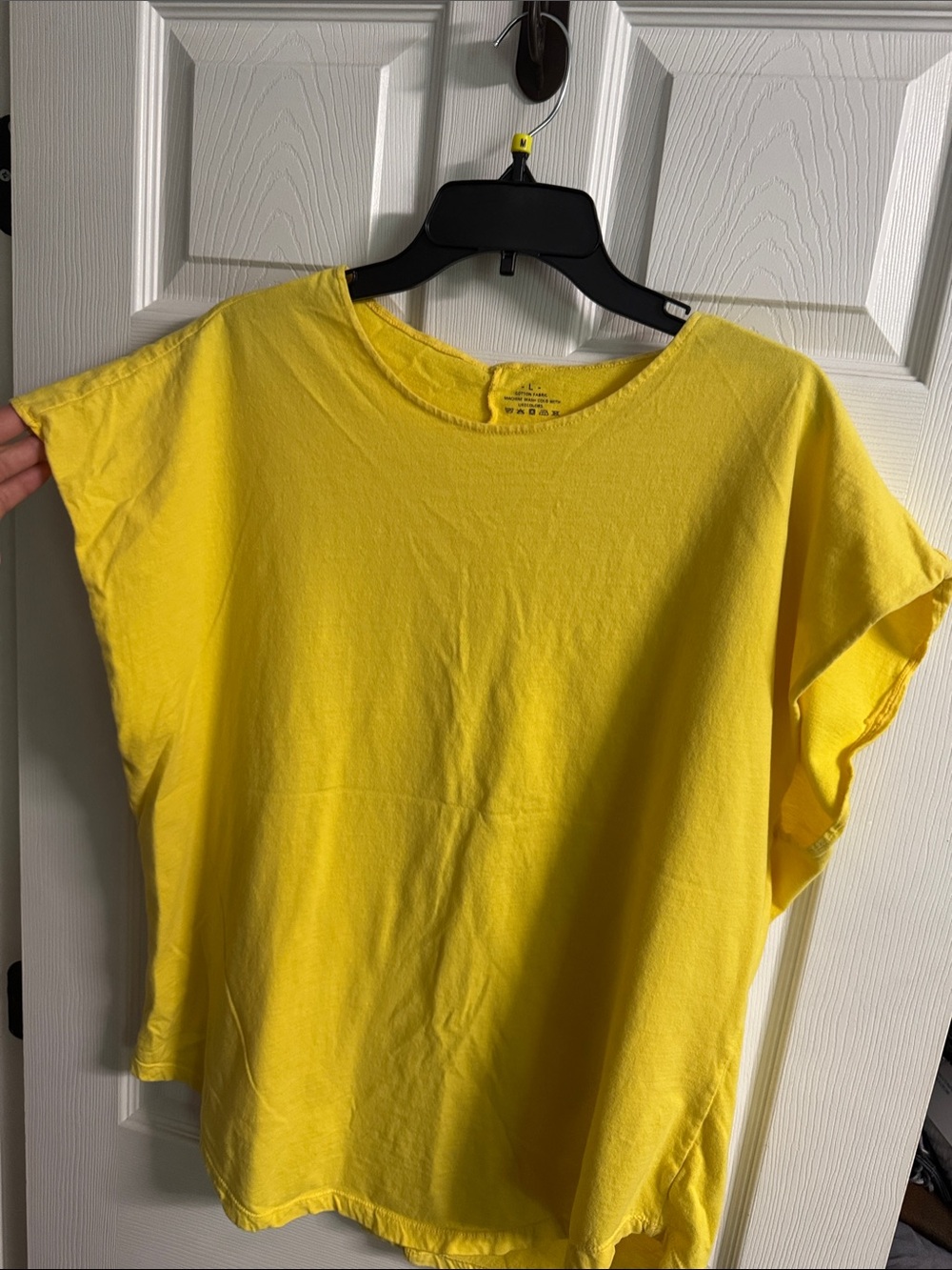 Unbranded cotton workout, Yellow Crew Neck, muscle Tee. Soft comfortable